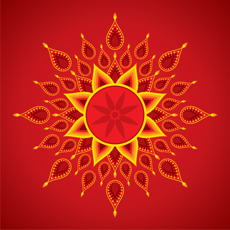 creative diwali greeting card design vectorのイラスト素材