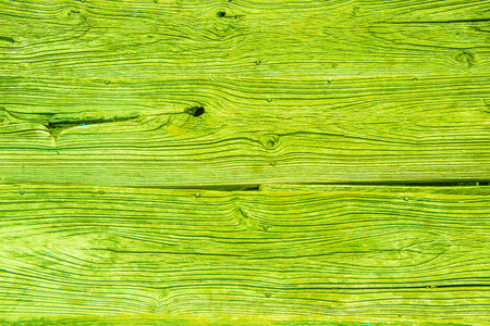 wooden texture background in green colorの写真素材