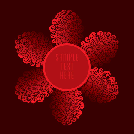 creative royal luxury banner or label design vectorのイラスト素材