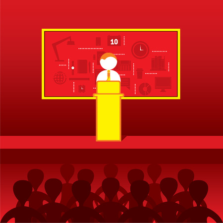 business conference ,project discuss with team member concept designのイラスト素材