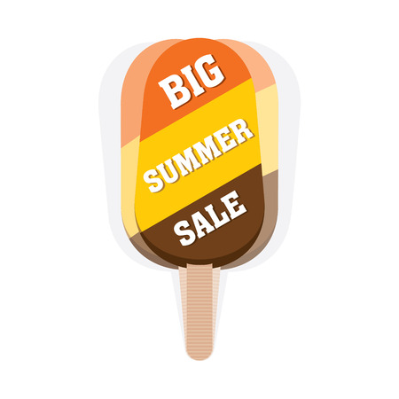 ice cream candy three flavor design vectorのイラスト素材