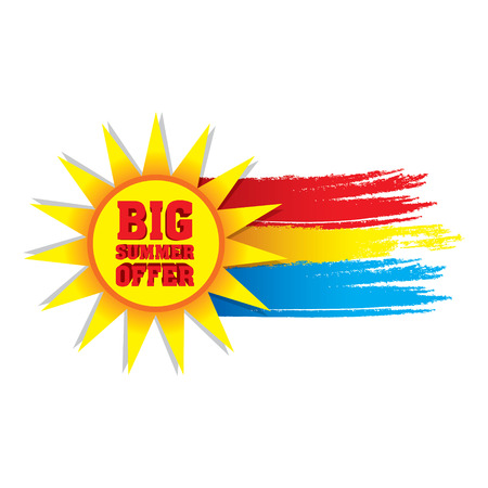 big summer sale banner design vectorのイラスト素材