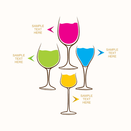 creative food and beverage info-graphics design vectorのイラスト素材