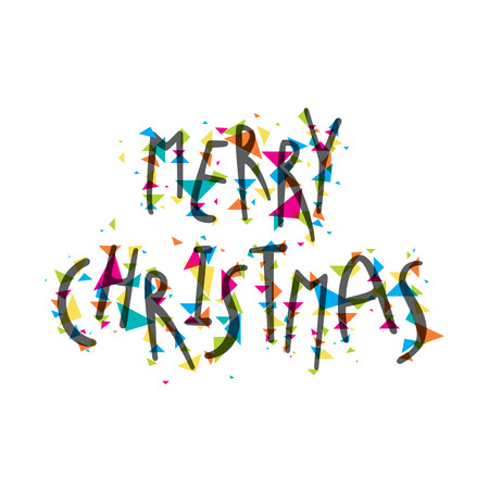creative merry christmas festival greeting design vectorのイラスト素材