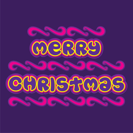 creative typography of merry christmas poster designのイラスト素材