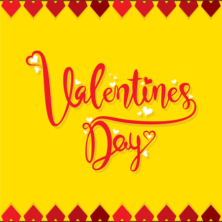 creative happy valentine's day typography designのイラスト素材