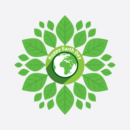 Creative banner happy earth day poster designのイラスト素材