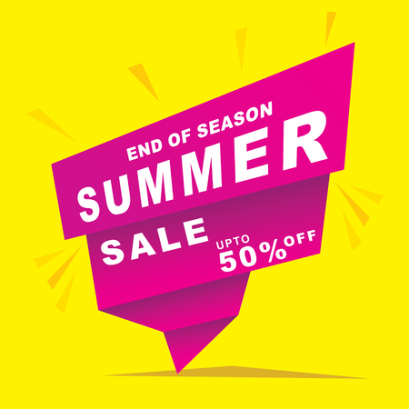 End of season summer sale designのイラスト素材