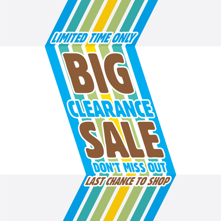 Big clearance sale banner for advertising designのイラスト素材