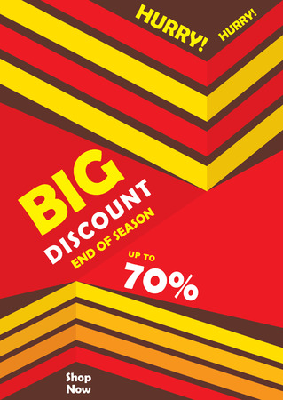 Creative big discount banner designのイラスト素材