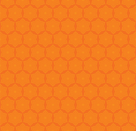 star shape pattern on orange background designのイラスト素材