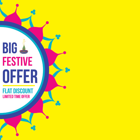 diwali festival sale banner or festival sale template designのイラスト素材