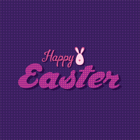 happy easter greeting design with creative typographyのイラスト素材