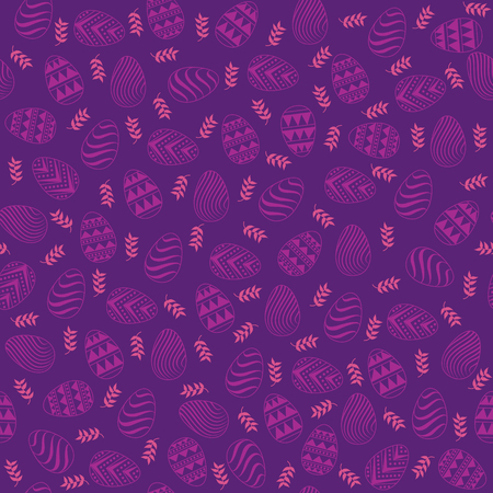 A creative Easter egg background pattern designのイラスト素材