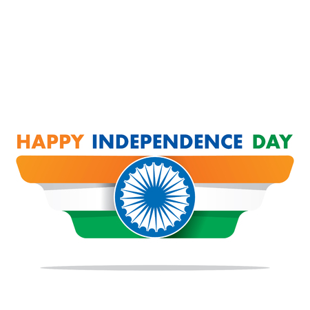 independence day of india, 15th of august greeting designのイラスト素材