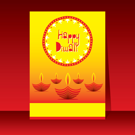 creative traditional design, happy diwali festival poster design, festival of lightのイラスト素材
