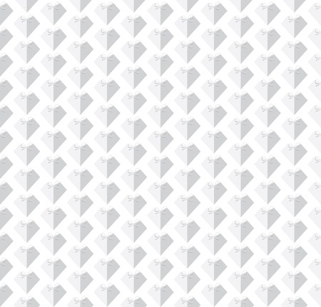 creative white heart shape pattern background design vectorのイラスト素材