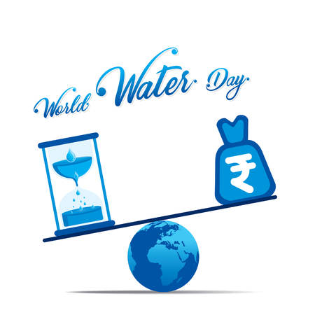 creative world water day poster or banner designのイラスト素材