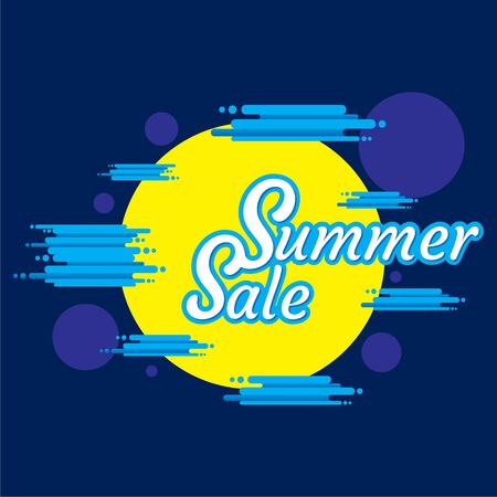creative hot summer sale banner design templateのイラスト素材