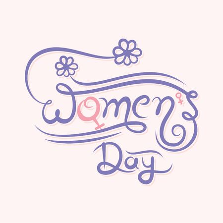 Happy International women's day greeting card design, abstract women sketch designのイラスト素材