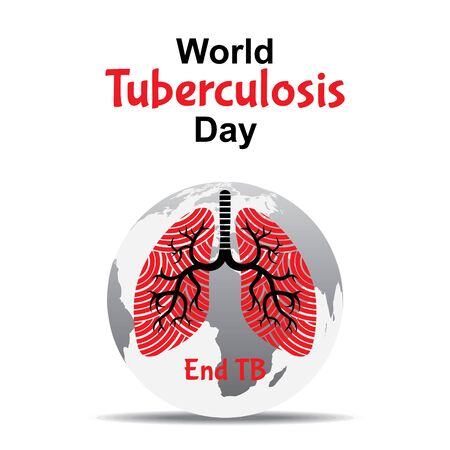 world tuberculosis day illustration design for poster and bannerのイラスト素材