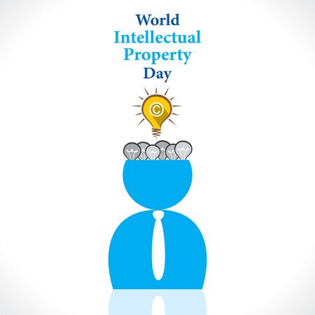 World Intellectual Property Day poster design.のイラスト素材