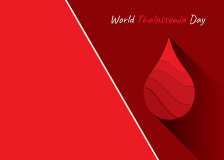 Vector illustration on the theme of world Thalassemia dayのイラスト素材