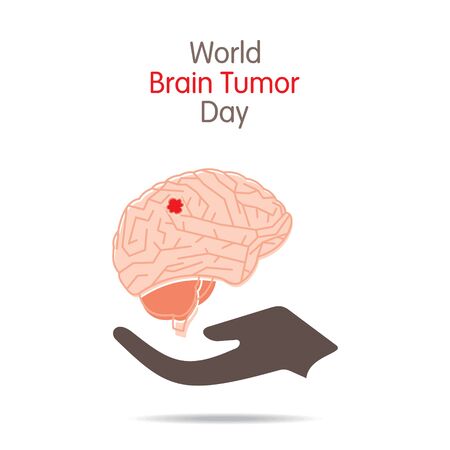 World Brain Tumor Day Vector Illustration. use for greeting card, poster and banner.のイラスト素材