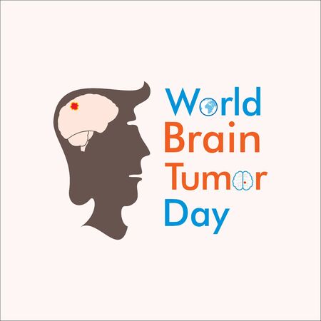 World Brain Tumor Day Vector Illustration. use for greeting card, poster and banner.のイラスト素材