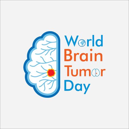 World Brain Tumor Day Vector Illustration. use for greeting card, poster and banner.のイラスト素材