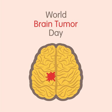 World Brain Tumor Day Vector Illustration. use for greeting card, poster and banner.のイラスト素材