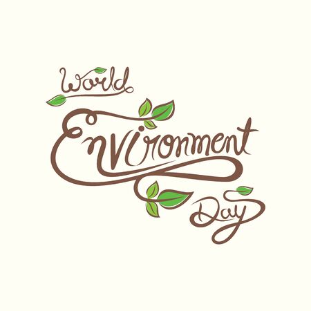 Creative vector illustration of world environment day banner designのイラスト素材