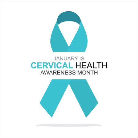 Vector illustration of Cervical Health awareness month of January.のイラスト素材