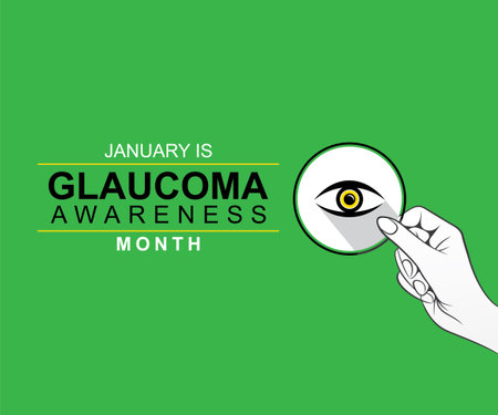vector illustration of glaucoma awareness month concept poster designのイラスト素材