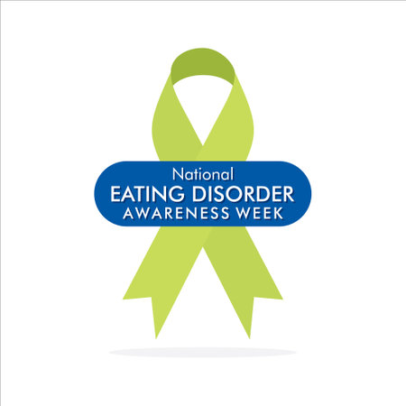 vector illustration of national eating disorder awareness week concept designのイラスト素材