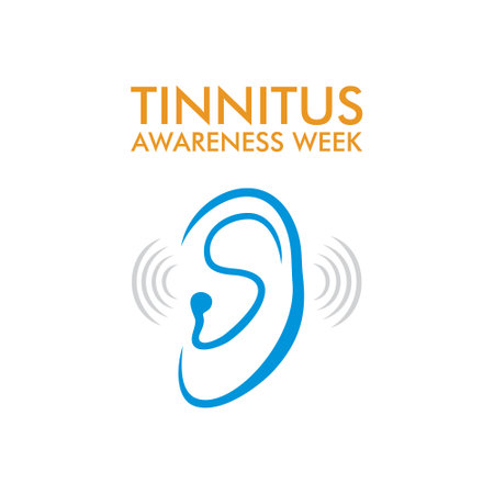 vector illustration of tinnitus awareness week banner designのイラスト素材