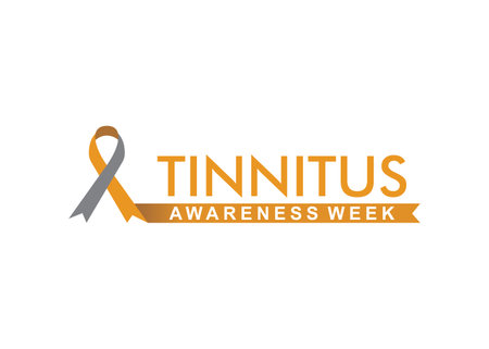 vector illustration of tinnitus awareness week banner designのイラスト素材