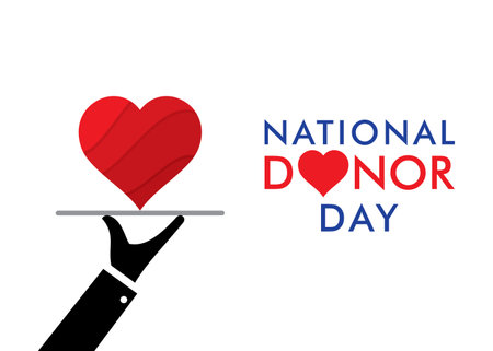 vector illustration of national donor day design conceptのイラスト素材