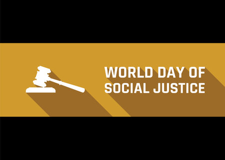 vector illustration of world day of social justice design conceptのイラスト素材