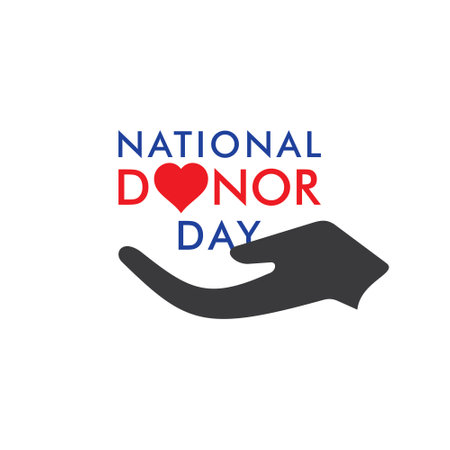 vector illustration of national donor day design conceptのイラスト素材