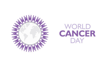 vector illustration of world cancer dayのイラスト素材