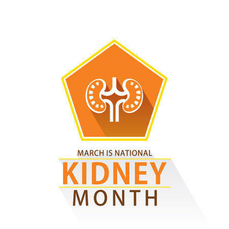 Vector illustration of national kidney month designのイラスト素材
