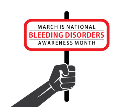 vector illustration of national bleeding disorders awareness month design.のイラスト素材