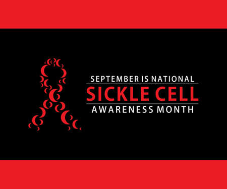 vector illustration Sickle Cell disease awareness month is perceive every year in Septemberのイラスト素材