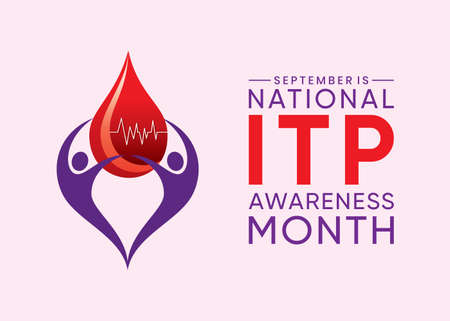 vector illustration of national ITP awareness monthのイラスト素材