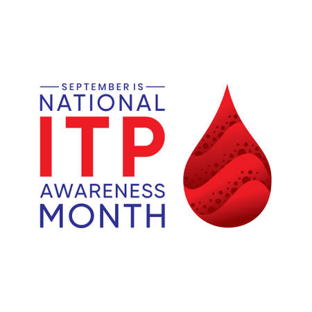 vector illustration of national ITP awareness monthのイラスト素材