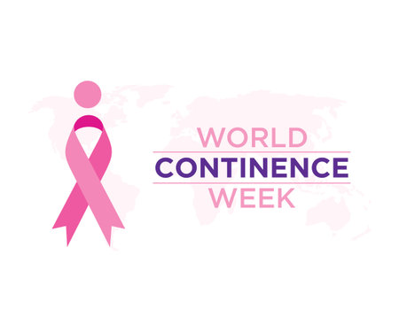 World Continence Week, observed annually in the last week of June, aims to raise awareness about incontinence, promote understanding, and support individuals affected by it.のイラスト素材