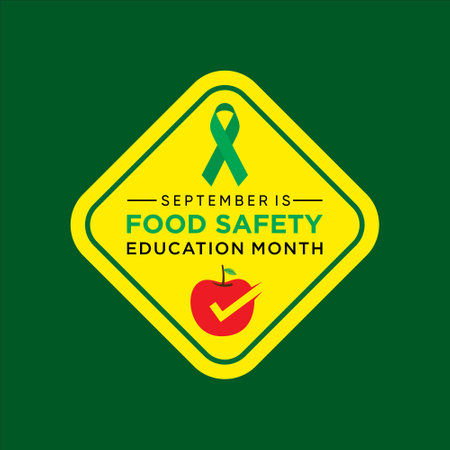 Food Safety Education Month is observed in September to promote awareness about the importance of food safety and educate the public on how to handle, prepare, and store food properly to prevent food borne illnesses.のイラスト素材