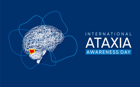 International Ataxia Awareness Day is held annually on September 25th. Their goal is to raise awareness about this rare neurological disorder.のイラスト素材