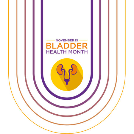 Bladder Health Month is observed in November to raise awareness about bladder health issues and educate the public on the importance of maintaining a healthy bladder. Tのイラスト素材